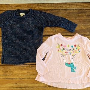 Peek Sweater and Christmas Top